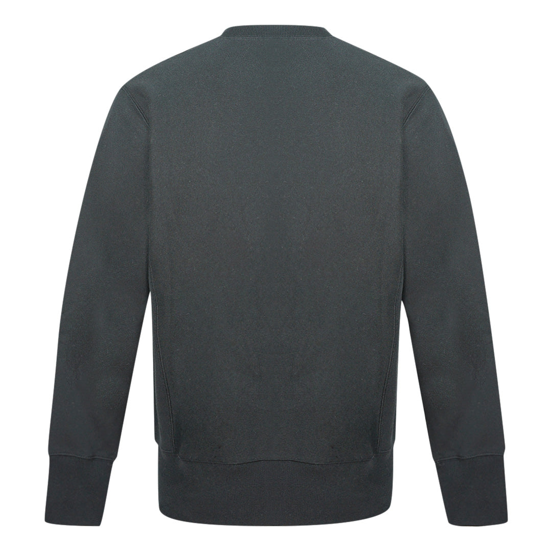 Champion Classic Script Logo Black Sweatshirt