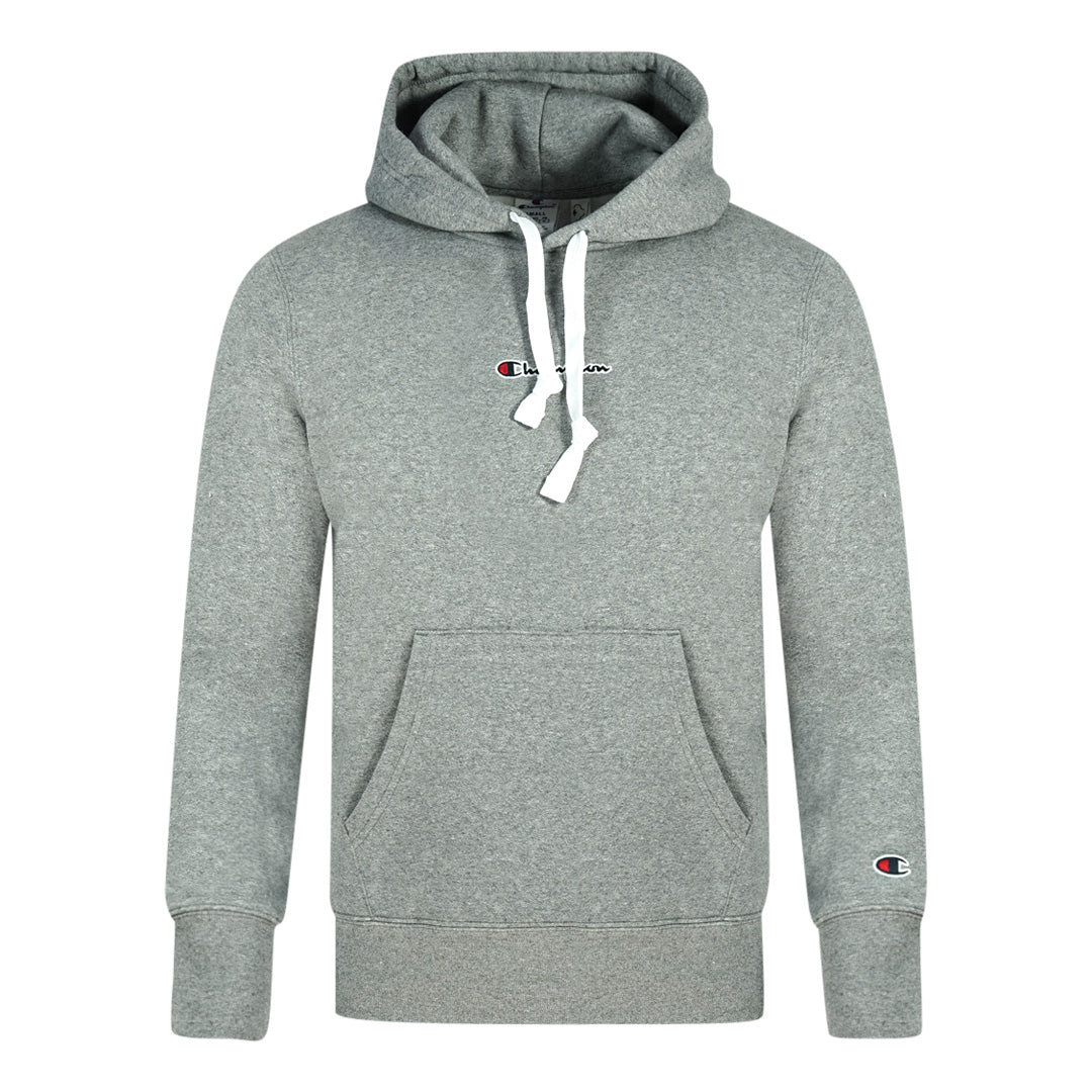 Champion Digital Print Logo Grey Hoodie 216961 EM525