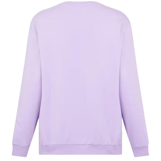 Moschino Taped Sleeve Purple Sweatshirt XS