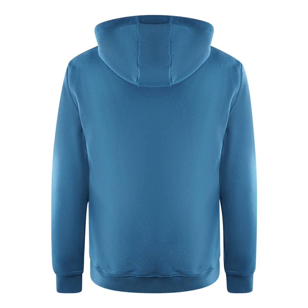Ea7 Printed Box Logo Dark Blue Hoodie