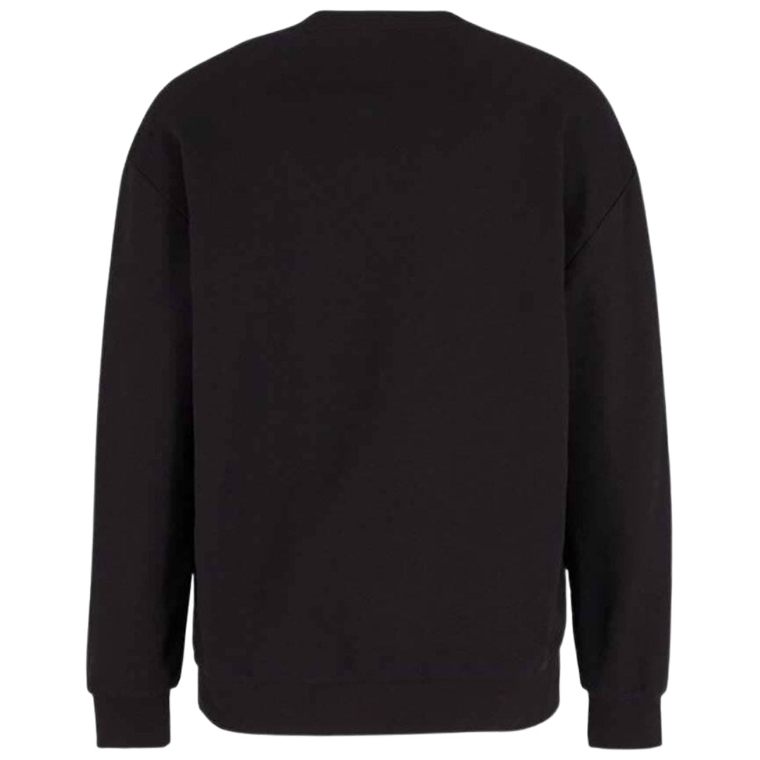 Ea7 Multi Coloured Brand Logo Black Jumper