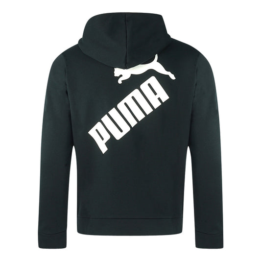 Puma Big Logo Fz Black Zip Fl Hoodie 597248 01