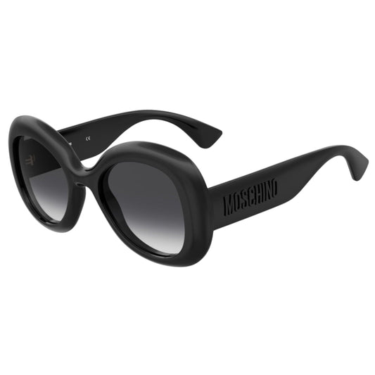 Moschino Bold Rounded Frame Black Sunglasses MOS162 0807 9O