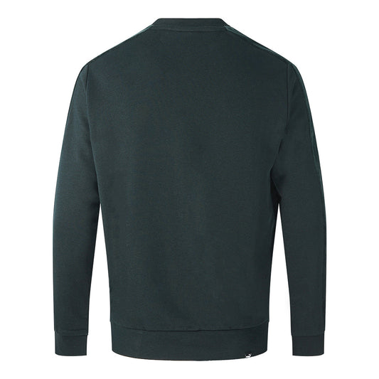 Puma Velvet Taped Logo Black Sweatshirt - Nova Clothing