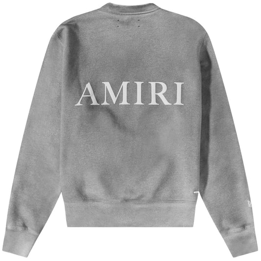 Amiri Aged Puff Logo Grey Sweatshirt S