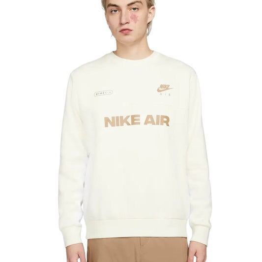 Nike Dm5207 113 Yellow/White Crewneck Jumper Mens XS