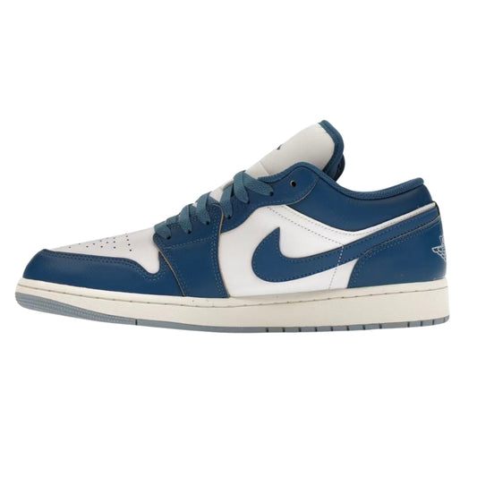 NIKE FN5214 141 Air Jordan 1 Low SE WHITE/BLUE TRAINER MENS UK 8