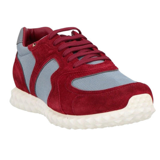 VALENTINO NY0S0A40 39P BURGANDY/BLUE TRAINERS Mens UK 7
