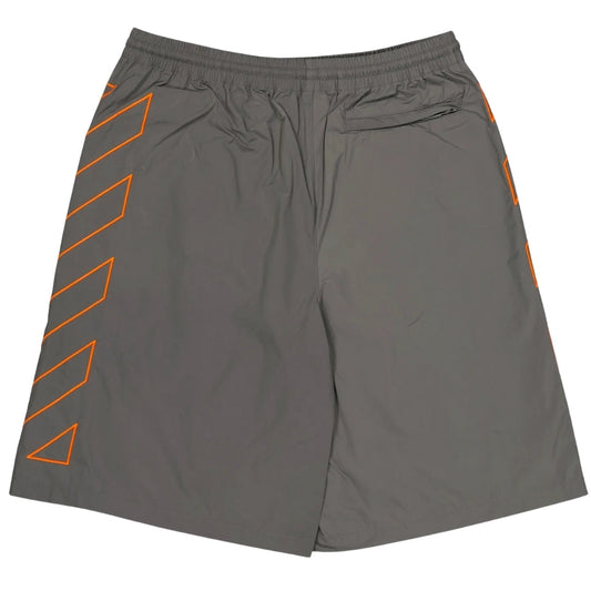 Off-White Diag Outline Dark Grey Track Shorts S