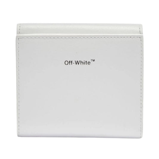 Off White Quote Logo White Jitney French Purse