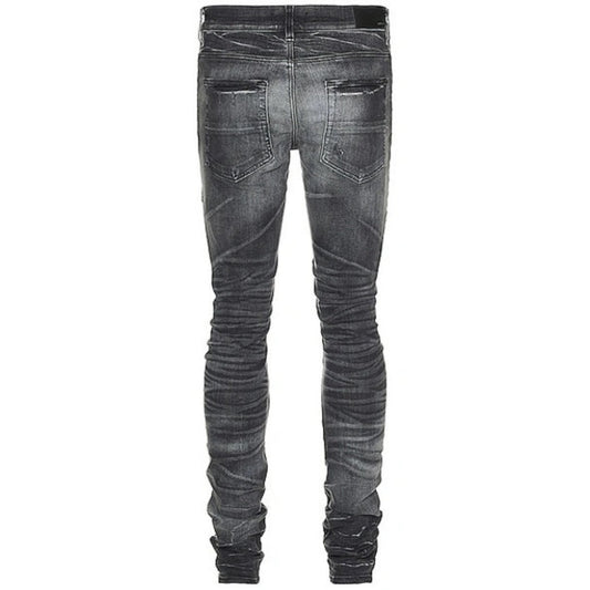 Amiri Mx1 Leather Storm Grey Jeans Pf23Mds045 516 - Style Centre Wholesale