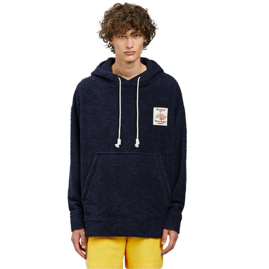 Palm Angels Coral Terry Hoodie Navy IT46
