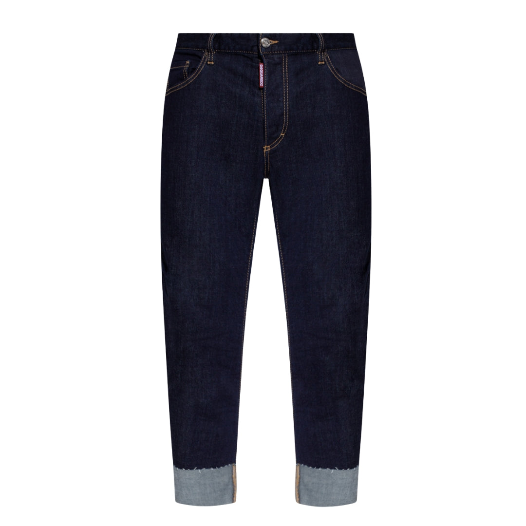 Dsquared2 Sailor Jean Dark Blue Denim Pants S74LB1080 S30664 SAILOR JEAN 470