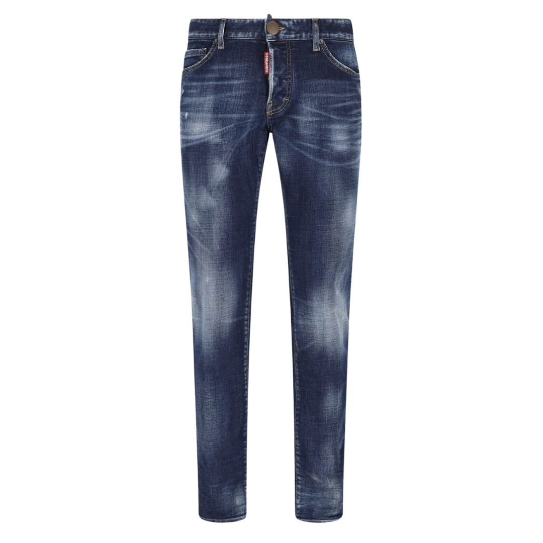 Dsquared2 Skater Jean Canadian Flag Badge Blue Wash Jeans S74Lb1335 S30664 470