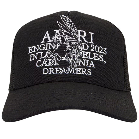 Amiri Pegasus Trucker Black Hat
