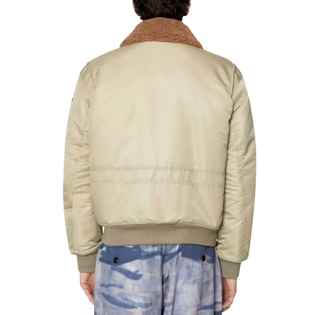 Diesel W-Carlo-NW Tidal Foam Cream Jacket W-CARLO-NW GIACCA A070240KAUX 1AE