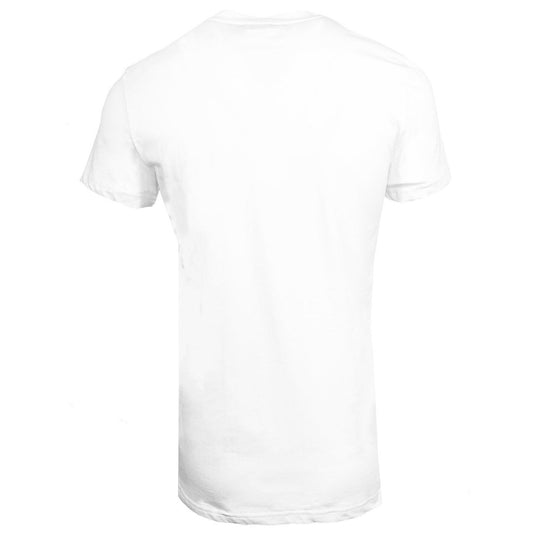 Balmain Logo Print White T Shirt