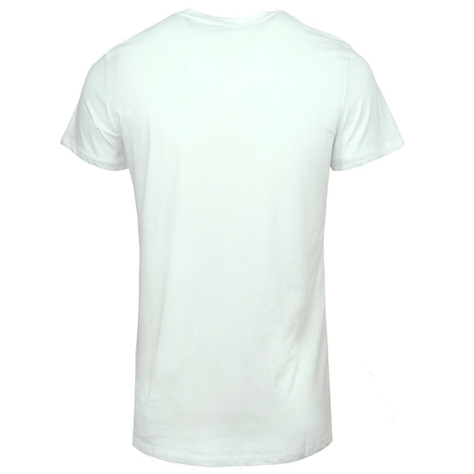 Balmain Circular Logo White T Shirt