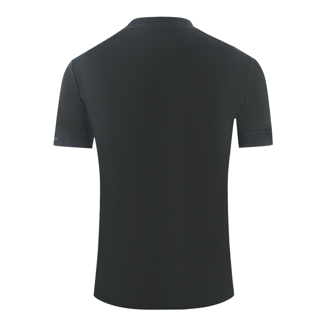 Dsquared2 Bold Brand Logo On Sleeve Black Underwear T Shirt