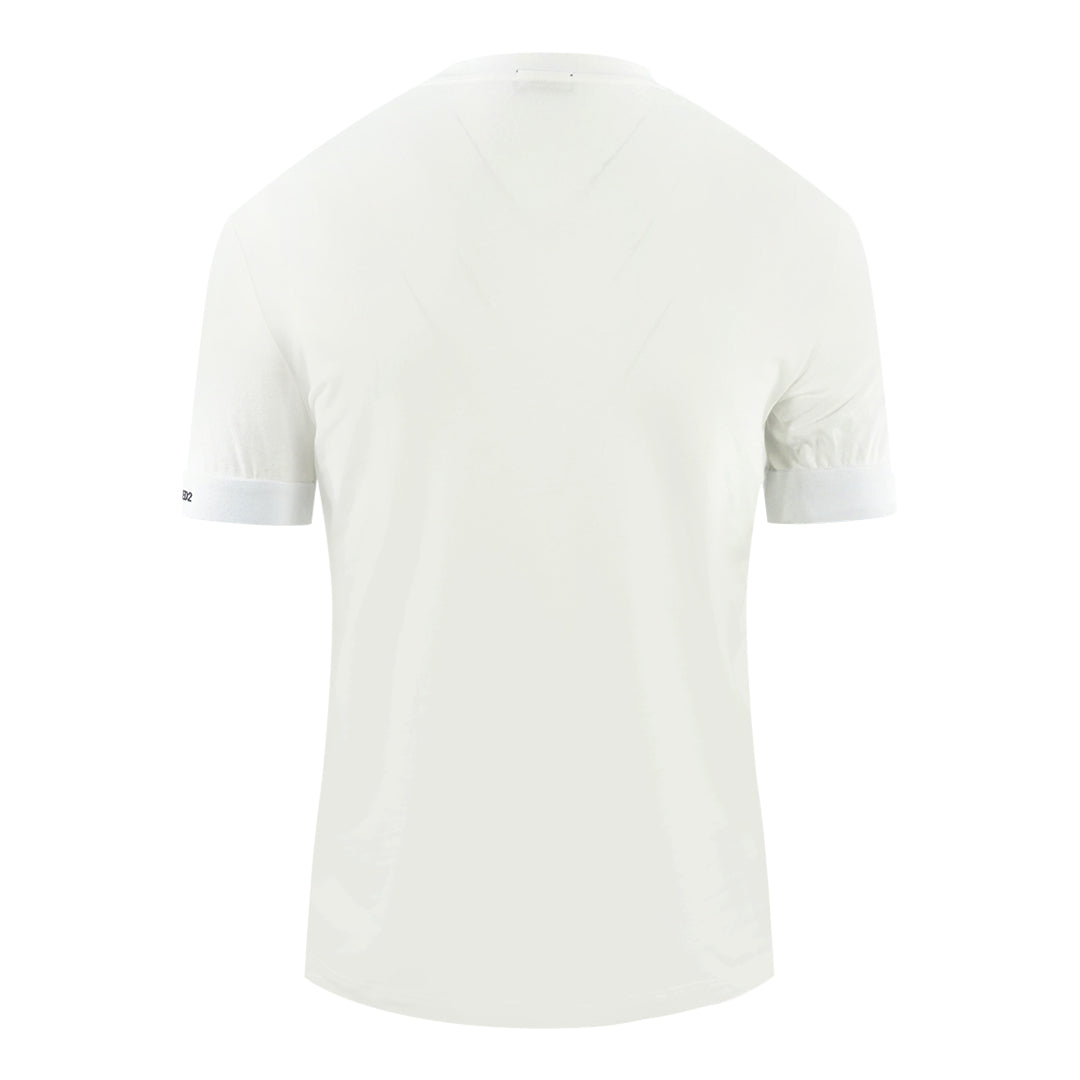 Dsquared2 Bold Brand Logo On Sleeve White Underwear T Shirt