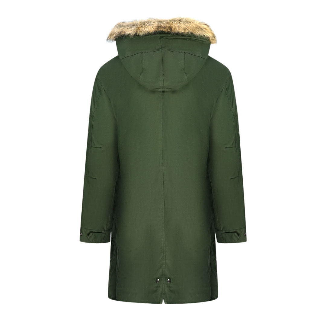 Fred Perry J2570 408 Green Hooded Parka Jacket