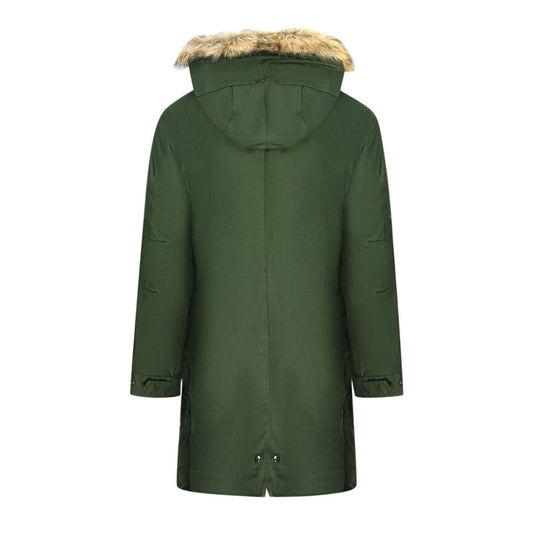 Fred Perry J2570 408 Green Hooded Parka Jacket