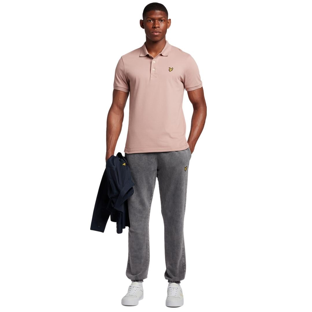 Lyle & Scott Branded Chest Logo Mauve Dusk Polo Shirt SP400VOG W785