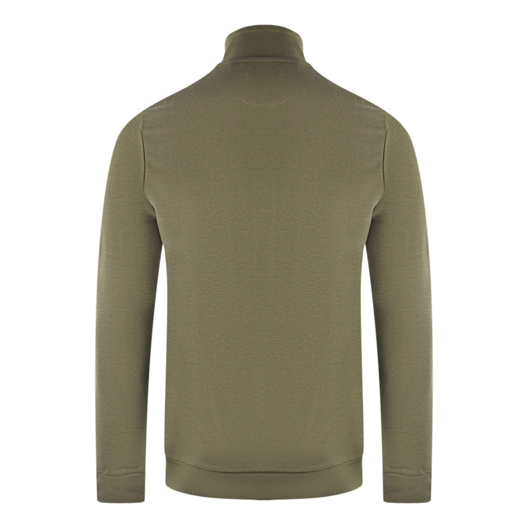 Lyle Scott Golden Eagle Chest Logo Green Zip Up Jumper
