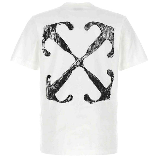 Off-White Scratch Arrow Slim White T-Shirt OMAA027F23JER0100110