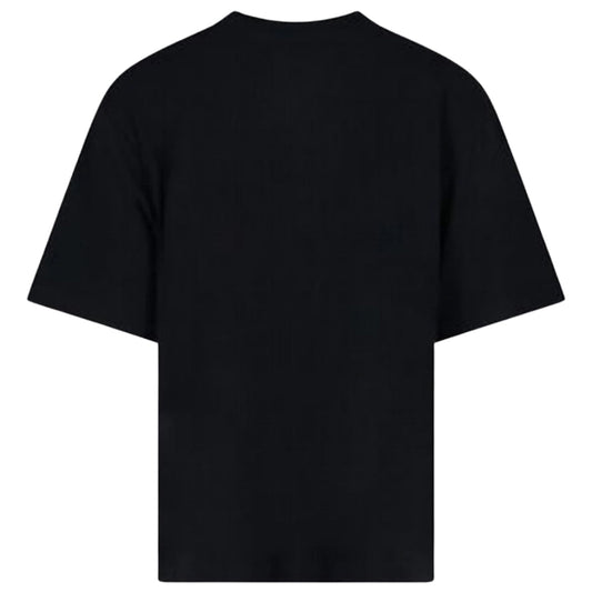 Off White Spray Helvetica Logo Oversized Fit Black T Shirt