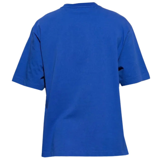 Off White Off Stamp Logo Skate Fit Dark Blue T Shirt