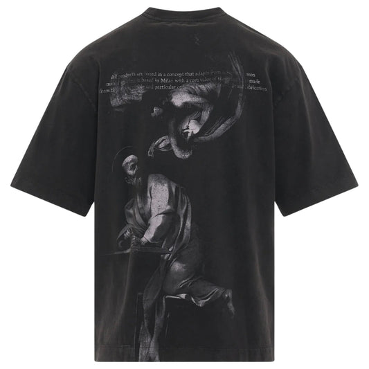 Off White Bacchus Skate Fit Black T Shirt