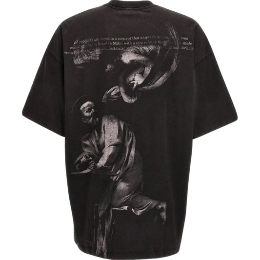 Off White St Matthew Oversized Black T Shirt