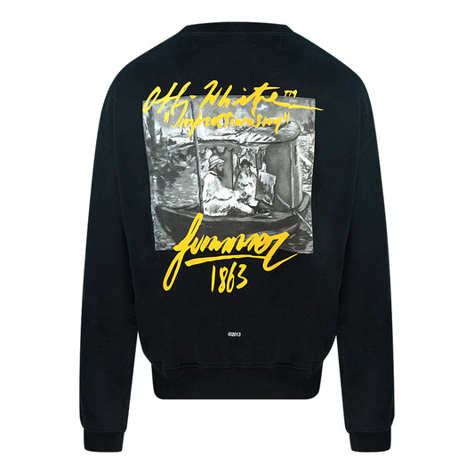 Off White Black Sweatshirt OMBA003R19B97009 1088