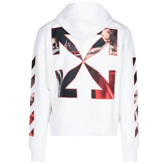 Off White Caravaggio Oversized White Hoodie