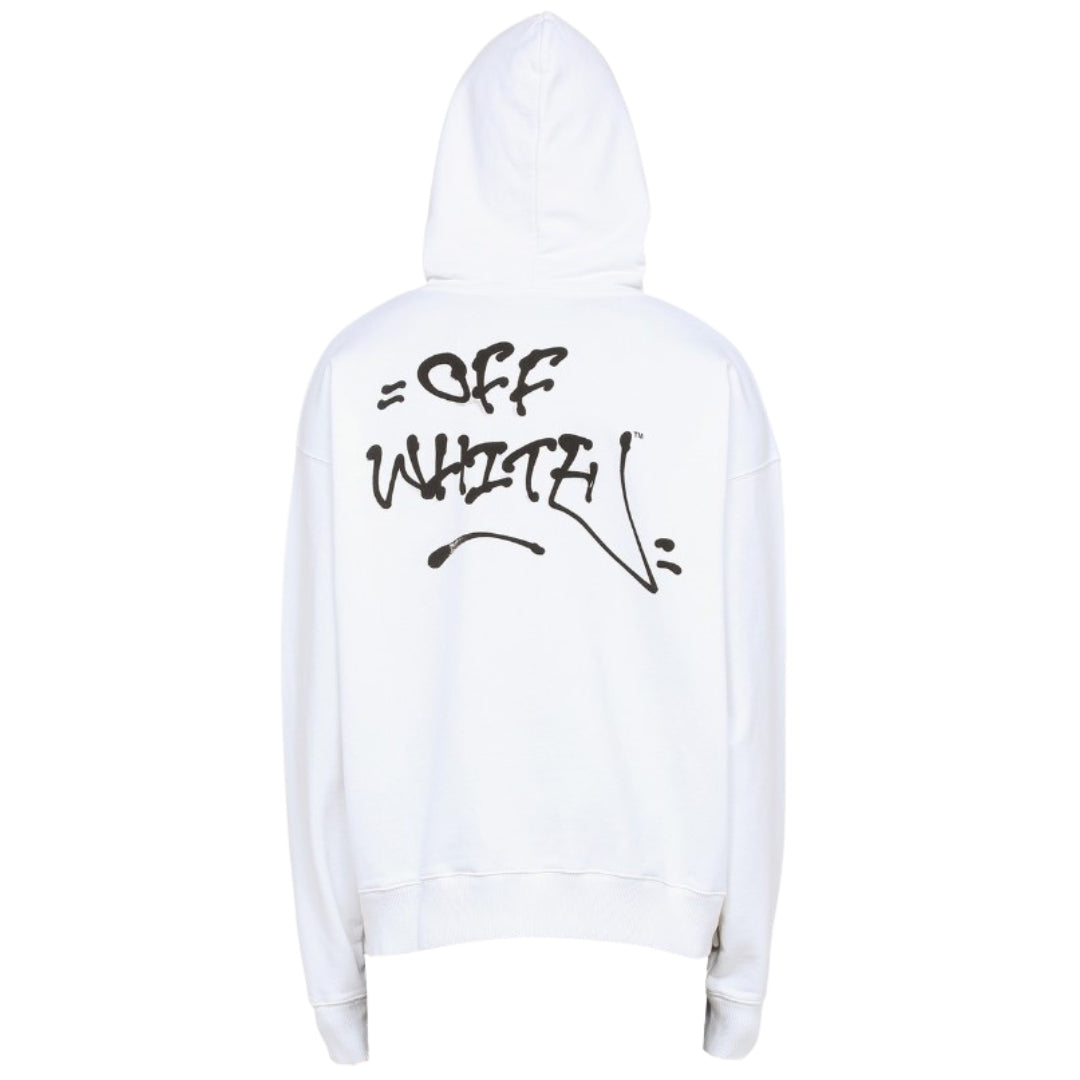 Off White Graffiti Skate White Hoodie