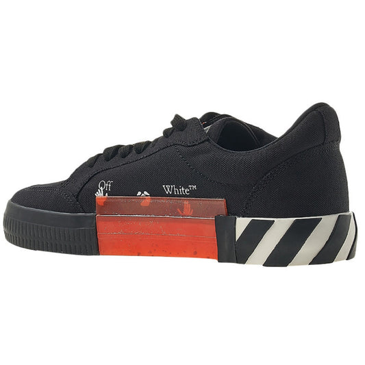 Off White Vulc Low Orange Design Black Sneakers