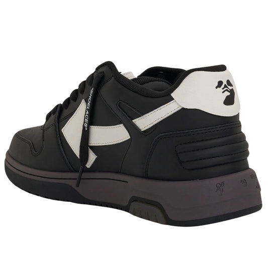 Off White Out Of Office Black Calf Leather Sneakers