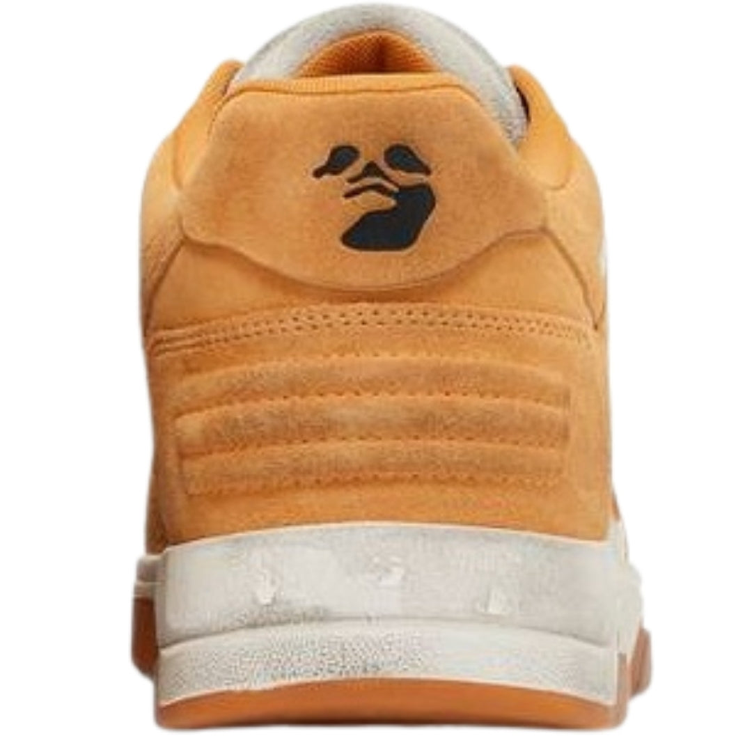 Off White Out Of Office Vintage Orange Suede Leather Sneakers