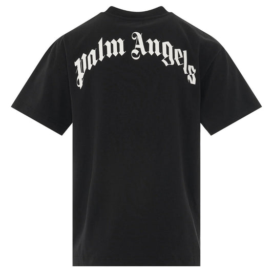 Palm Angels Classic Shark Design Black T Shirt
