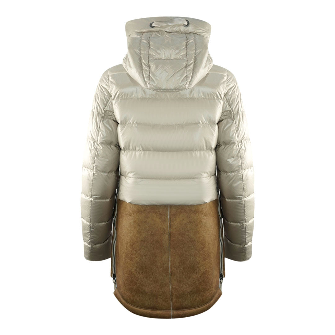 Parajumpers Sera Special Brown Leather Down Jacket
