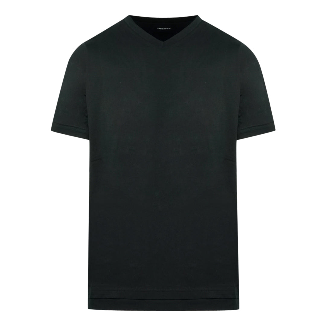 Diesel T Cherubik New Black V Neck T Shirt