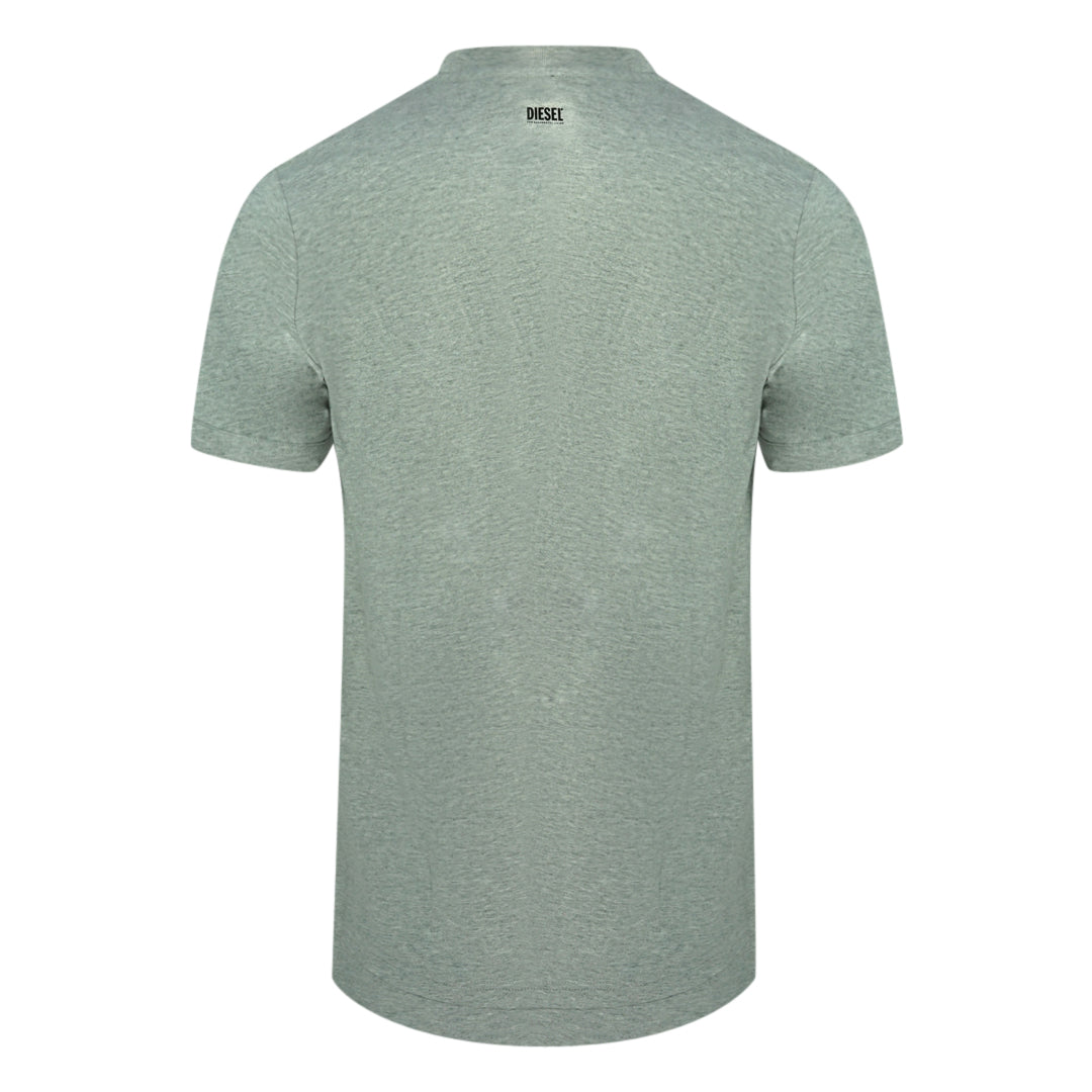 Diesel T Cherubik New Grey V Neck T Shirt