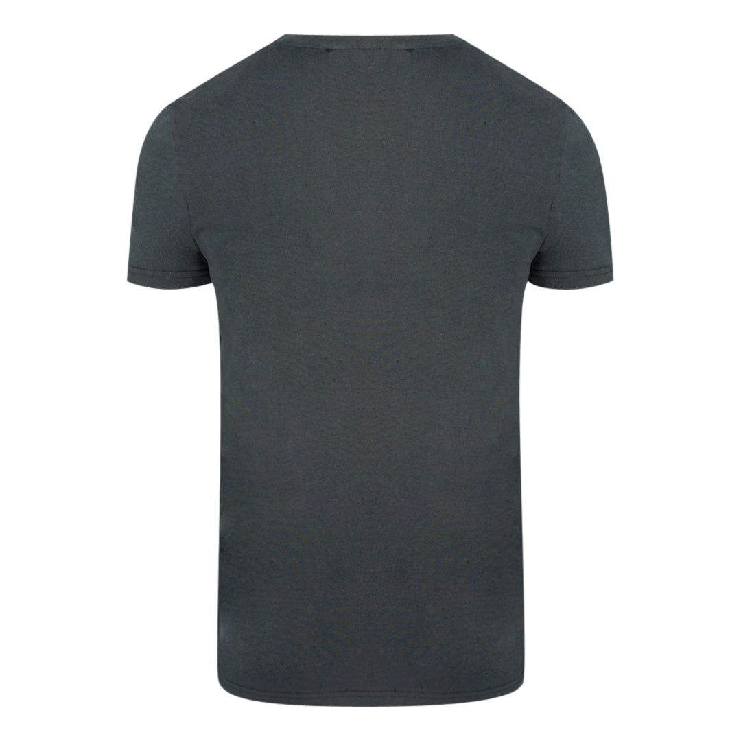 Philipp Plein Skull And Crossbones Logo Black Underwear V Neck T Shirt