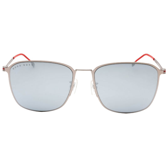 Hugo Boss Extra White Lens Matte Ruthenium Silver Sunglasses 1405 FK 0R81 DC