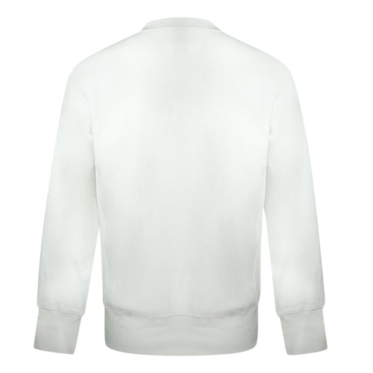 Champion Script Logo White Sweatshirt