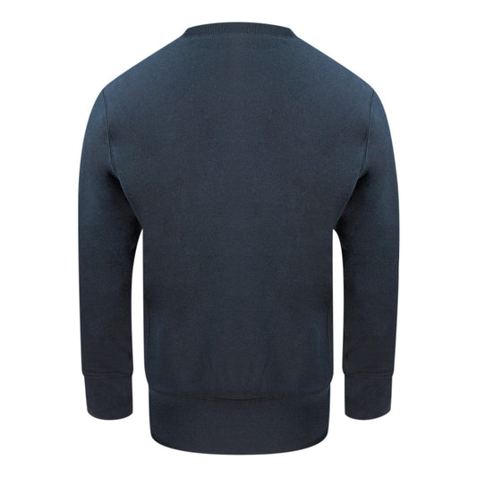 Champion Small Logo Navy Blue Sweatshirt