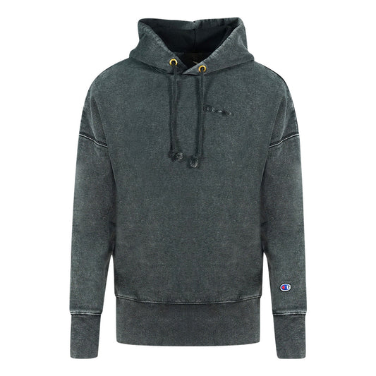 Champion Small Signature Logo On Chest All Black Hoodie