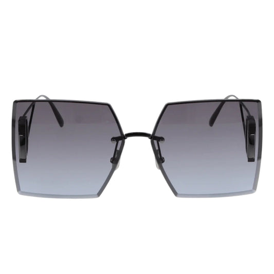 Dior 30Montaigne S7U Cd40101U H4A2 08W Shiny Gunmetal Frame Blue Lens Sunglasses Womens