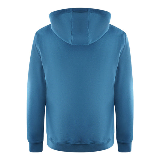 Ea7 Printed Box Logo Dark Blue Hoodie